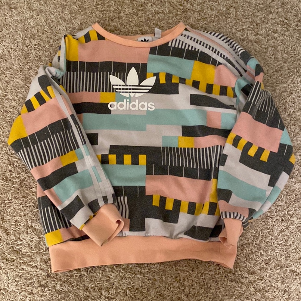 Colorful Adidas Crewneck